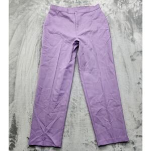 Vintage Levi's Bend Over Pants Womens 18 Purple Polyester High Rise Straight Leg
